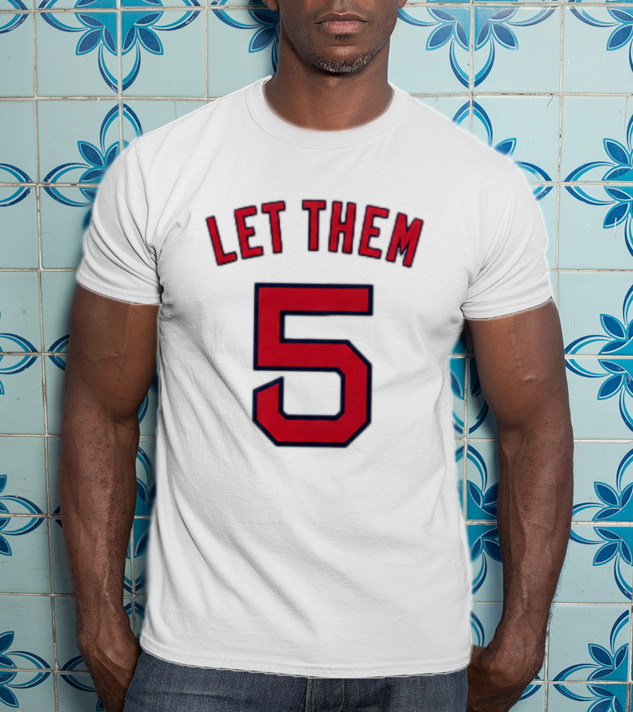 2026 Red Sox Let Them 5 Jersey Giveaway Red Sox Promotion T-Shirt