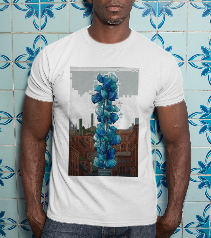 Bob Schneider Jazzbones Tacoma Washington August 7 2026 Blue Crystal Cityscape T-Shirt