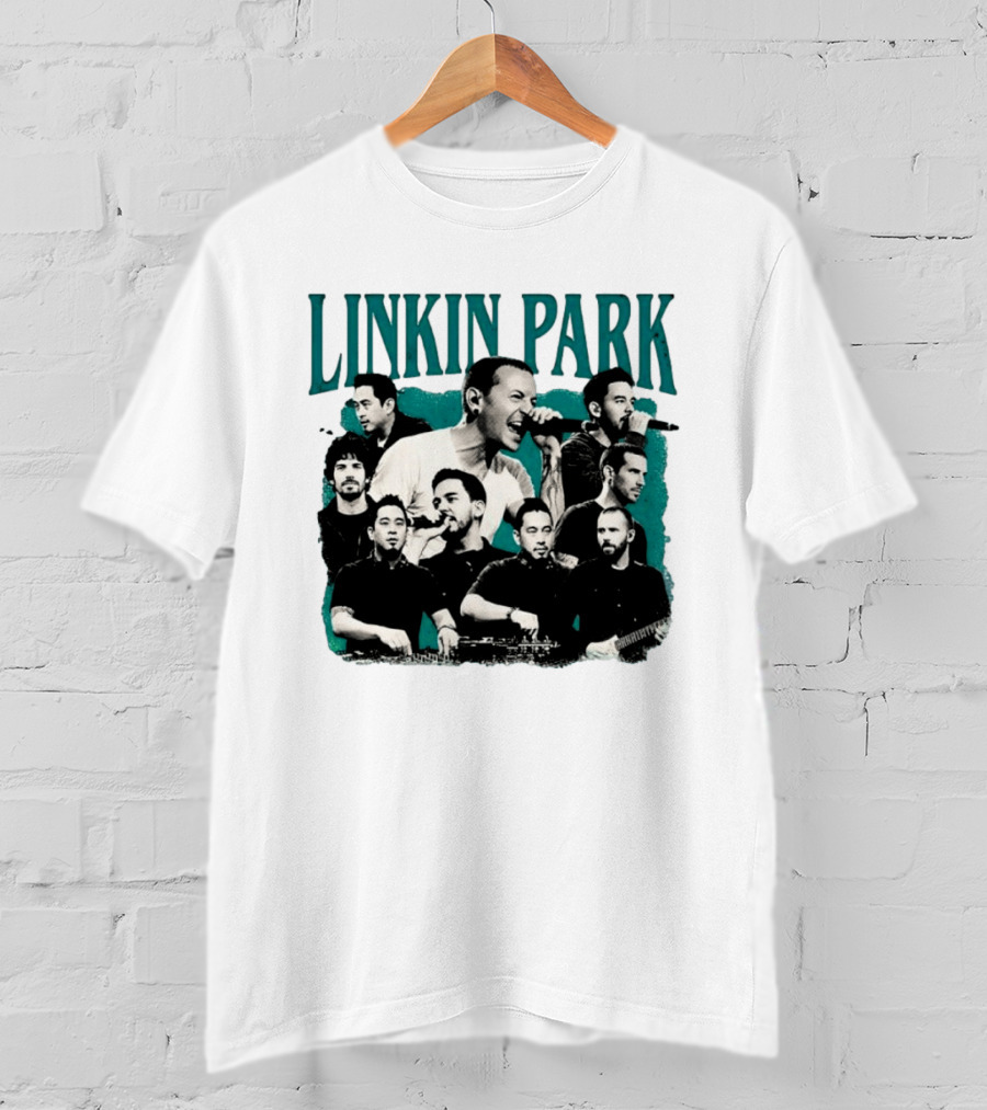 Linkin Park Chester Bennington Mike Shinoda Band Collage T-Shirt