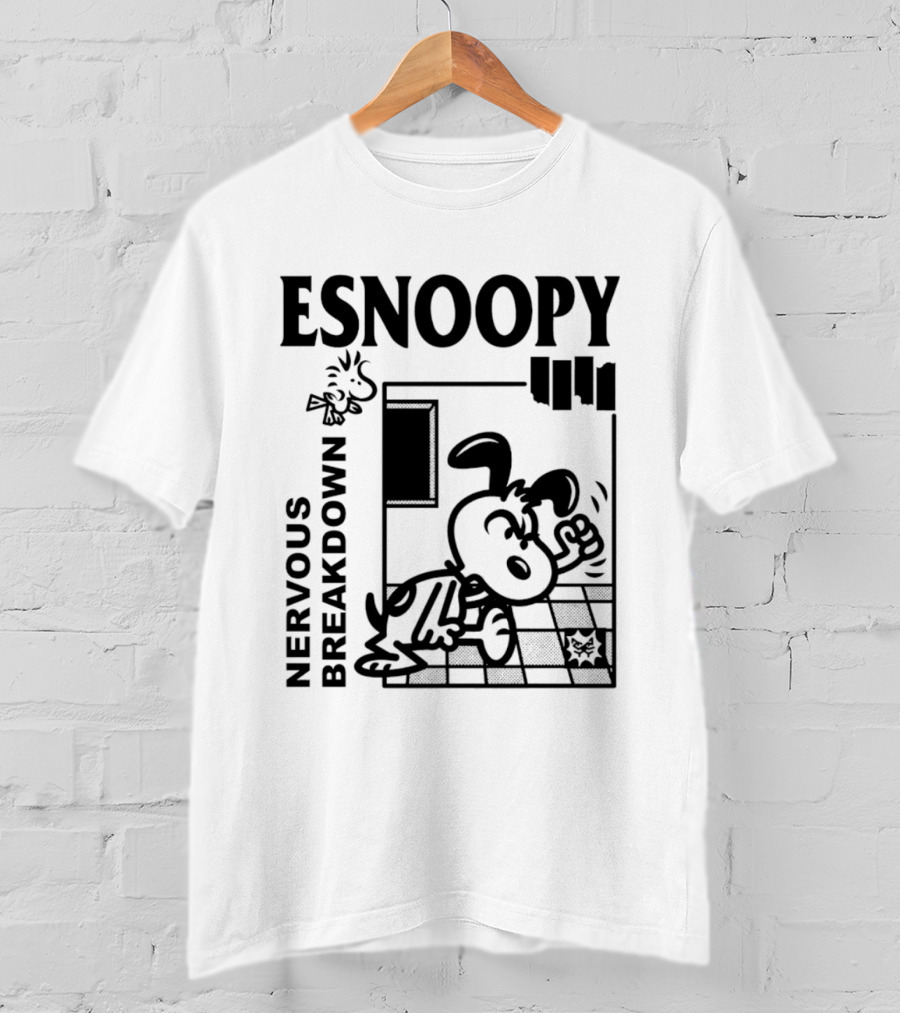 ESNOOPY Nervous Breakdown Comic T-Shirt