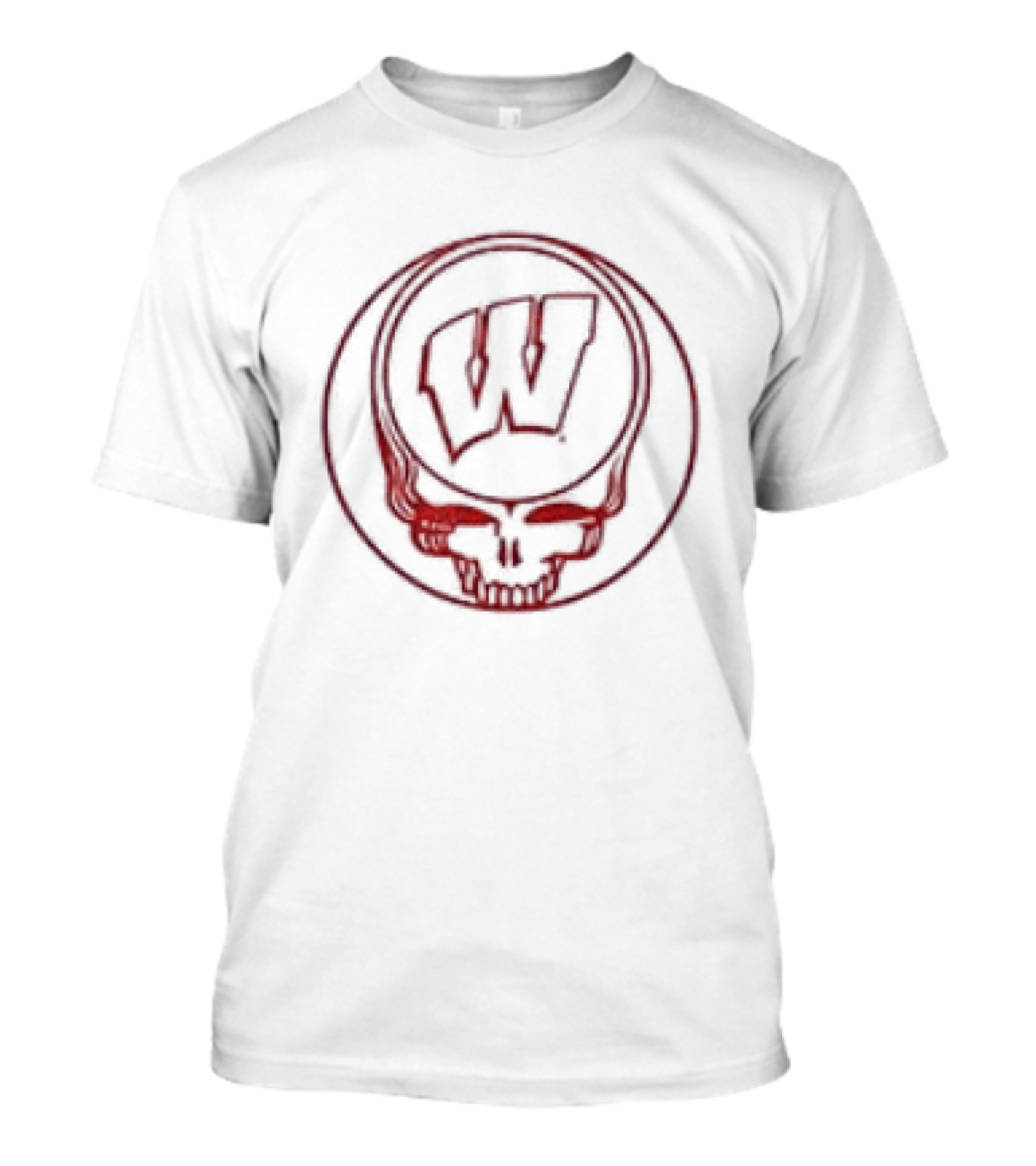Grateful Dead Wisconsin Badgers Collaboration Skully W T-Shirt