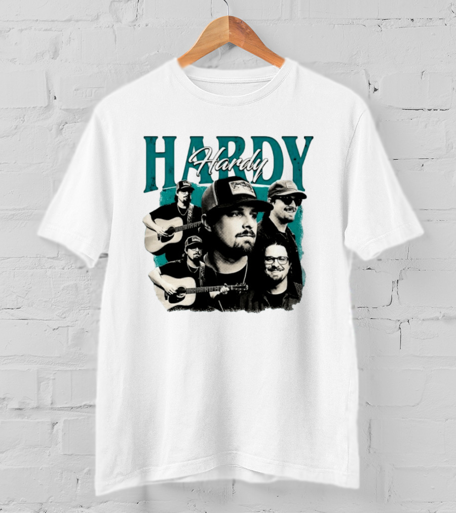 Hardy Country Music Singer Montage Collage T-Shirt