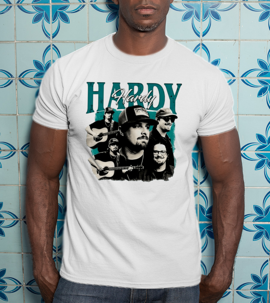Hardy Country Music Singer Montage Collage T-Shirt