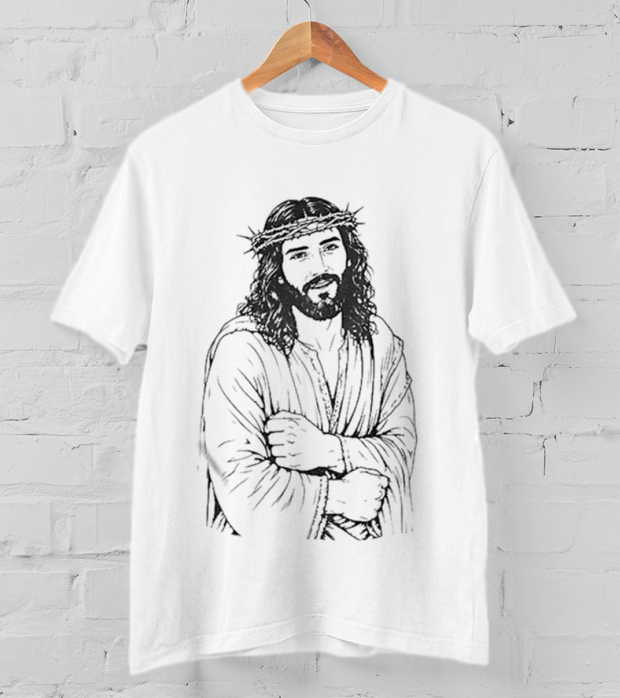 Jesus UFC Dustin Poirier Meme Sketch T-Shirt
