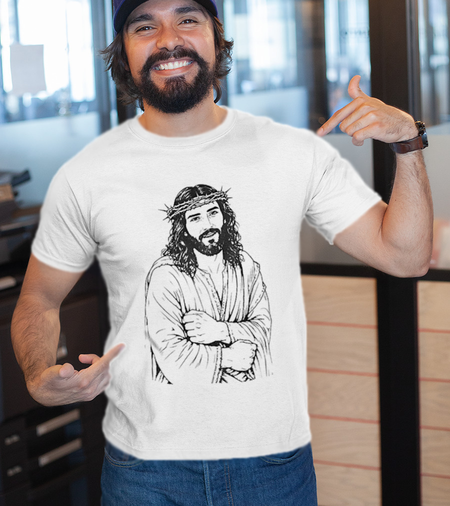 Jesus UFC Dustin Poirier Meme Sketch T-Shirt