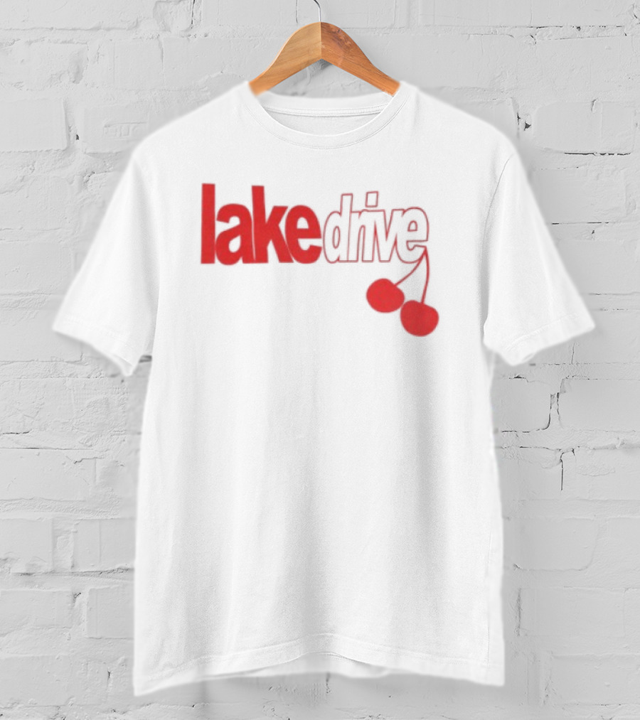 Lake Drive Cherry Ringer Retro Style Vibes T-Shirt