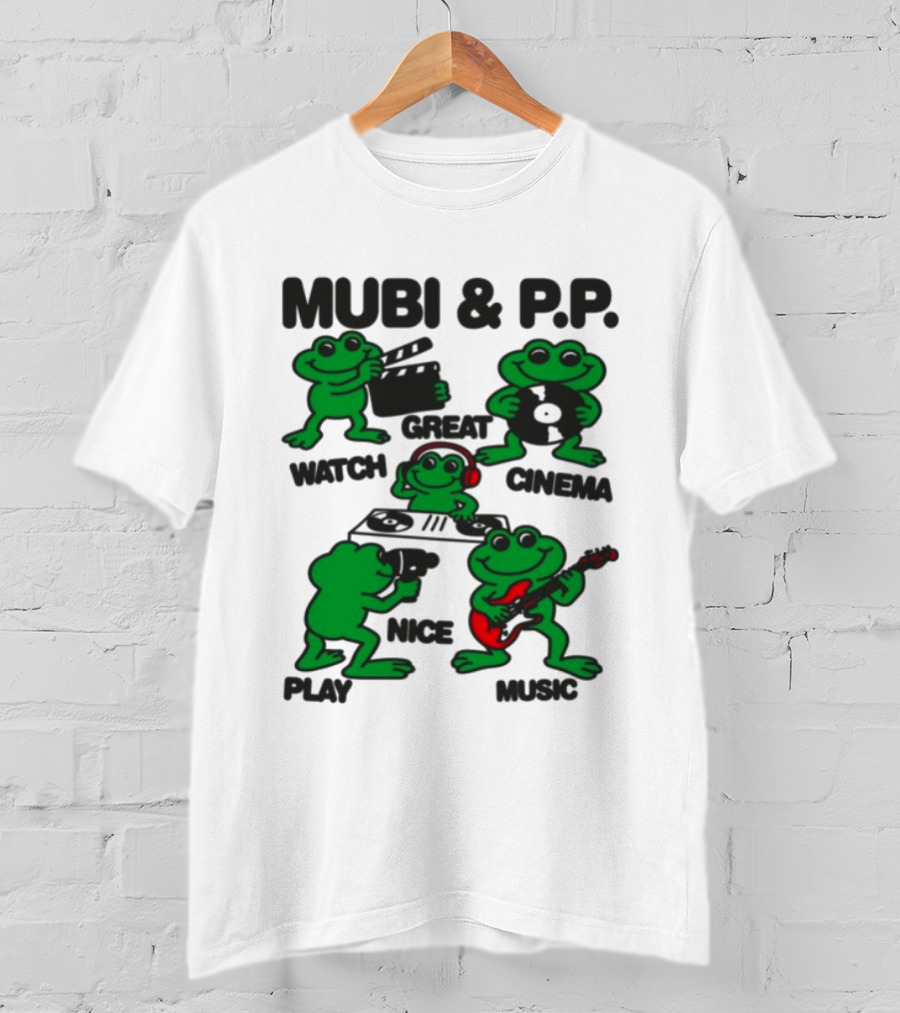 Mubi & P.P. Great Cinema Play Nice Music T-Shirt