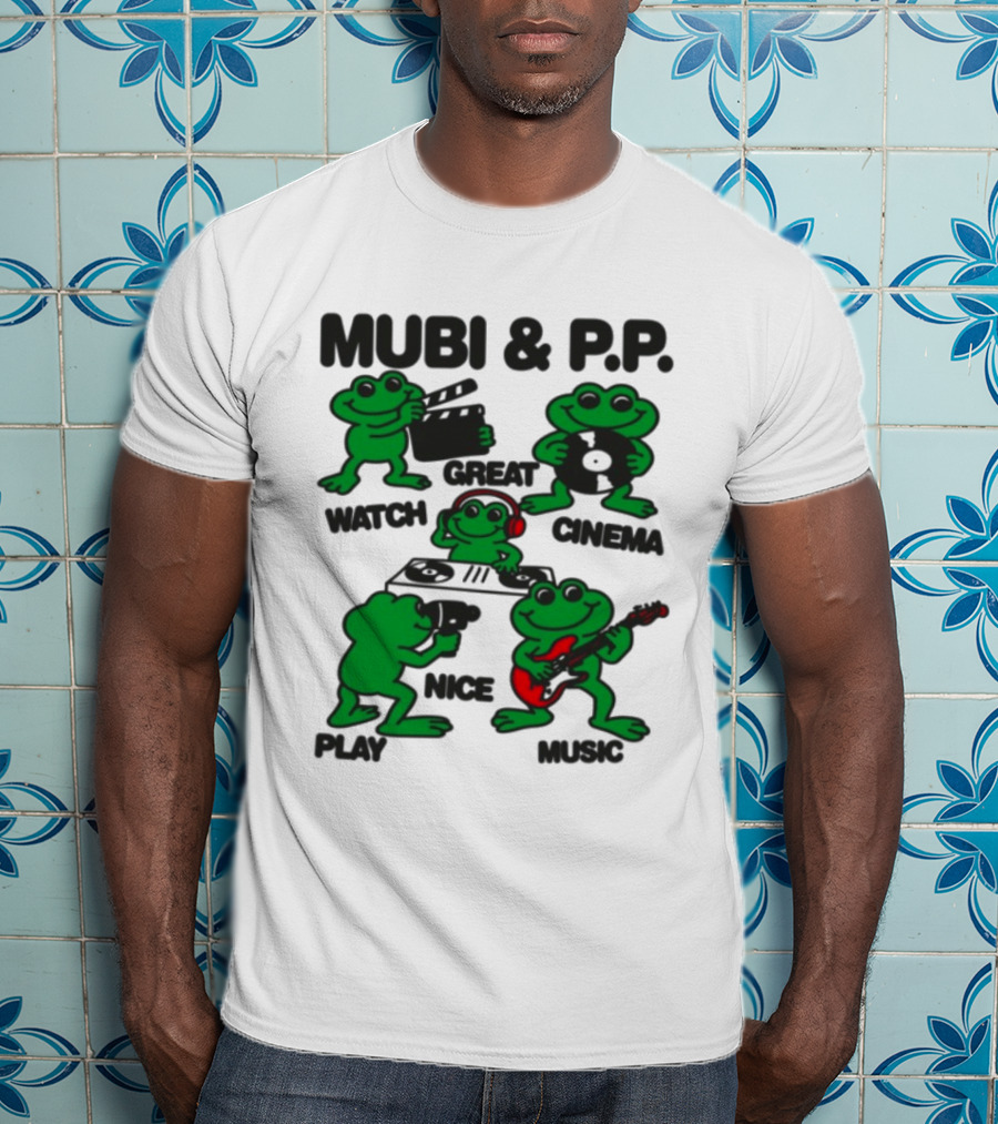 Mubi & P.P. Great Cinema Play Nice Music T-Shirt
