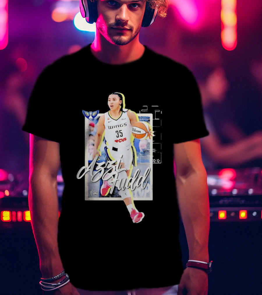 Azzi Fudd Dallas Wings 35 Basketball WNBA Slam Magazine Cover Sports Fashion T-Shirt