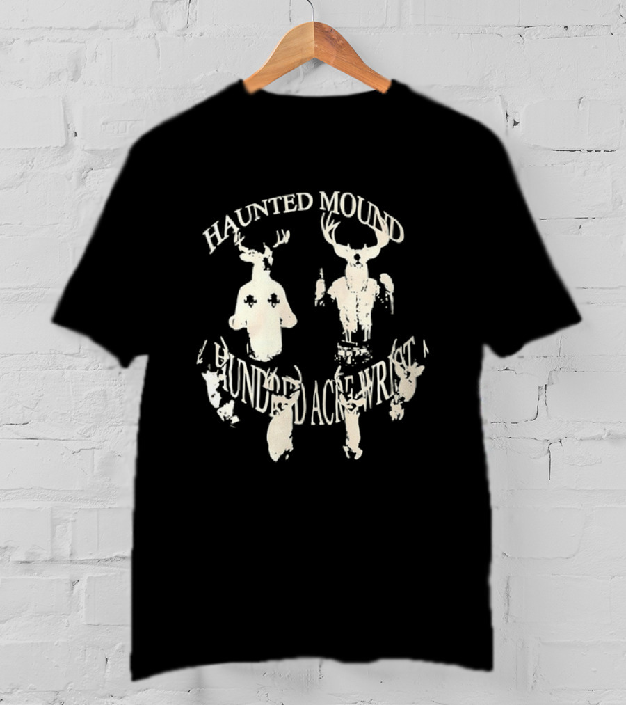 Haunted Mound Hundred Acre Wrist Sematary Deer Skull T-Shirt