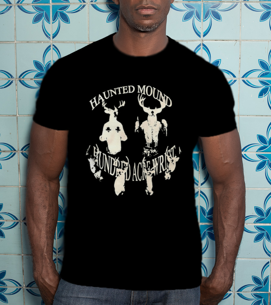 Haunted Mound Hundred Acre Wrist Sematary Deer Skull T-Shirt
