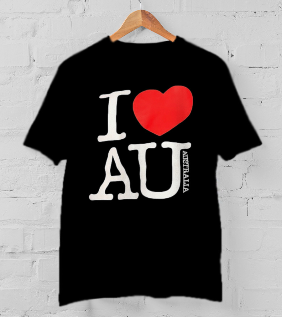 I Love AU Heart Australia Souvenir T-Shirt
