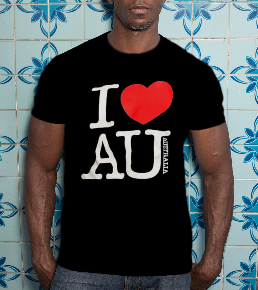 I Love AU Heart Australia Souvenir T-Shirt