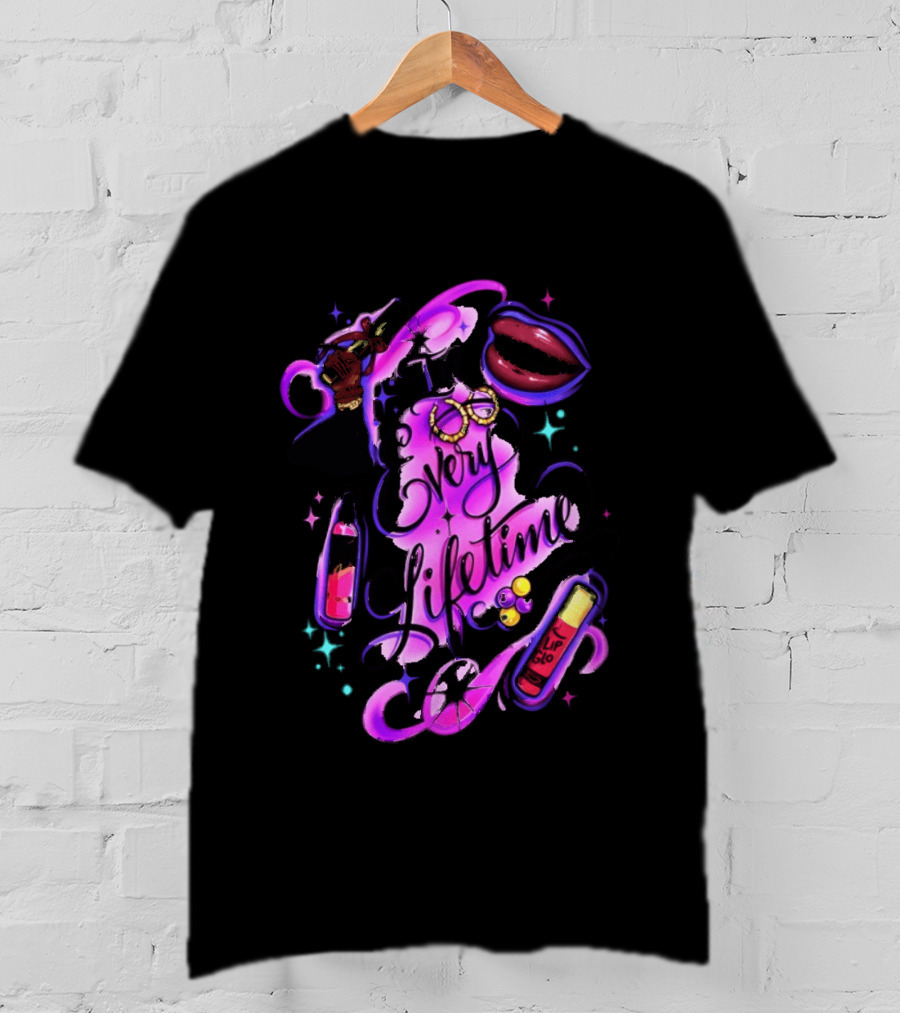 In Every Lifetime Hustle Lip Glo Airbrush T-Shirt