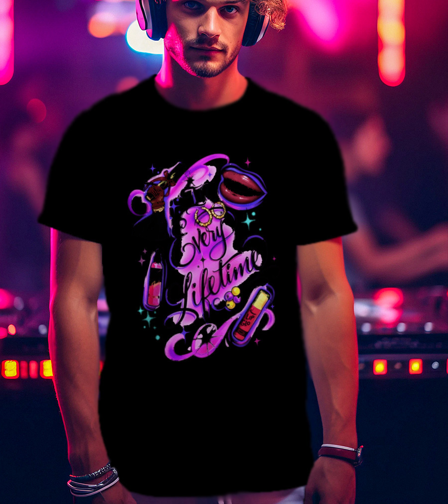 In Every Lifetime Hustle Lip Glo Airbrush T-Shirt