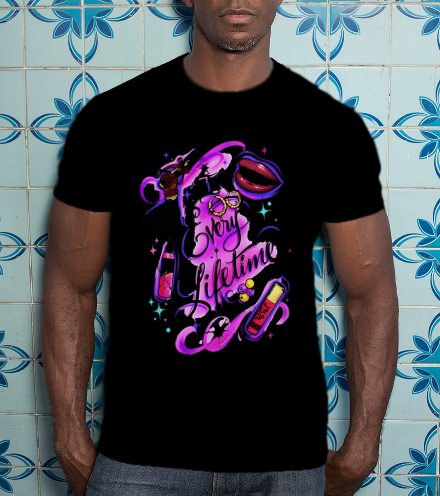 In Every Lifetime Hustle Lip Glo Airbrush T-Shirt