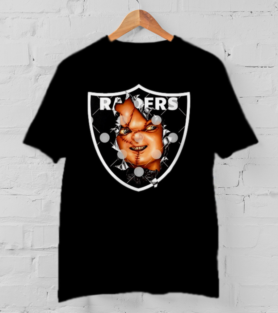 Chucky Doll Raiders Horror Las Vegas NFL T-Shirt