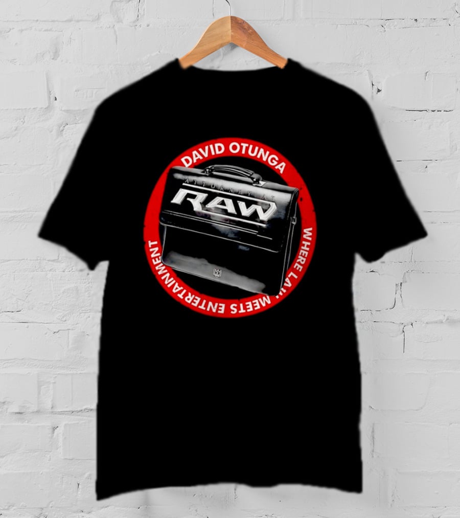 David Otunga Raw Attorney Briefcase Where Law Meets Entertainment T-Shirt
