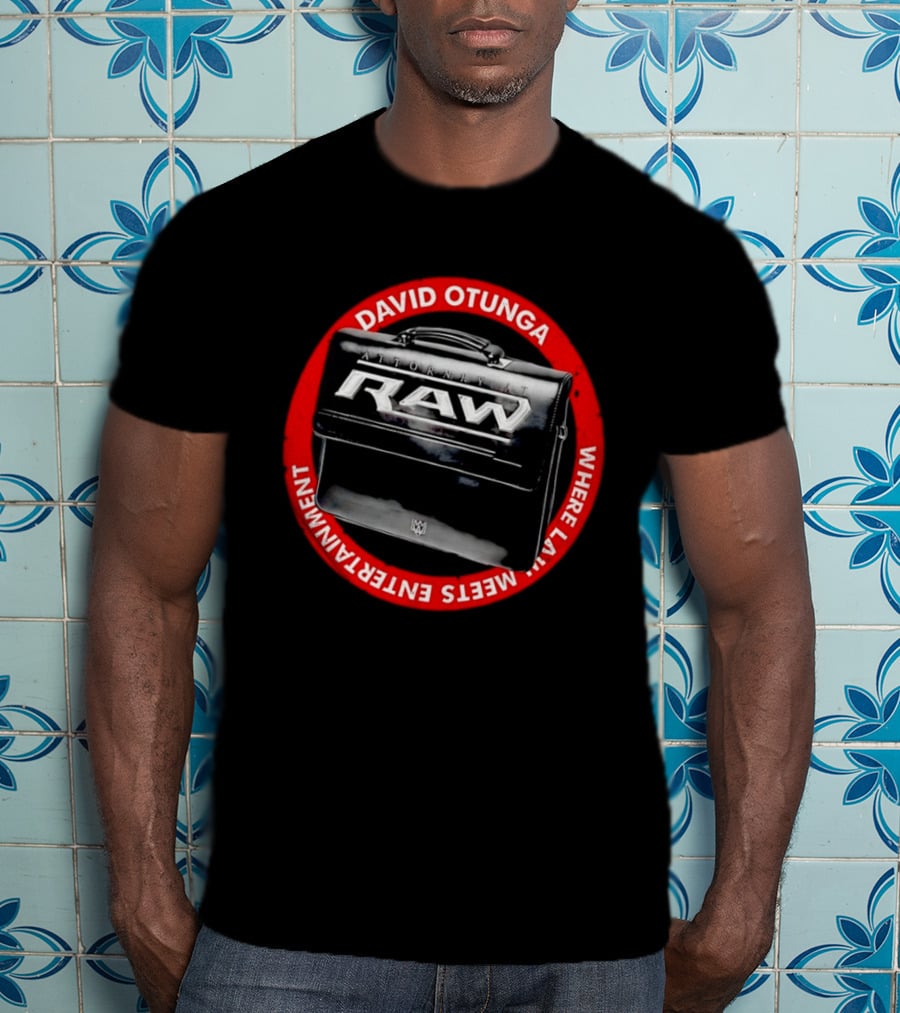 David Otunga Raw Attorney Briefcase Where Law Meets Entertainment T-Shirt