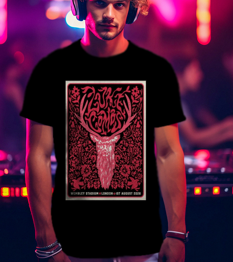 Luke Combs Wembley Stadium London 1st August 2026 Floral Antler T-Shirt