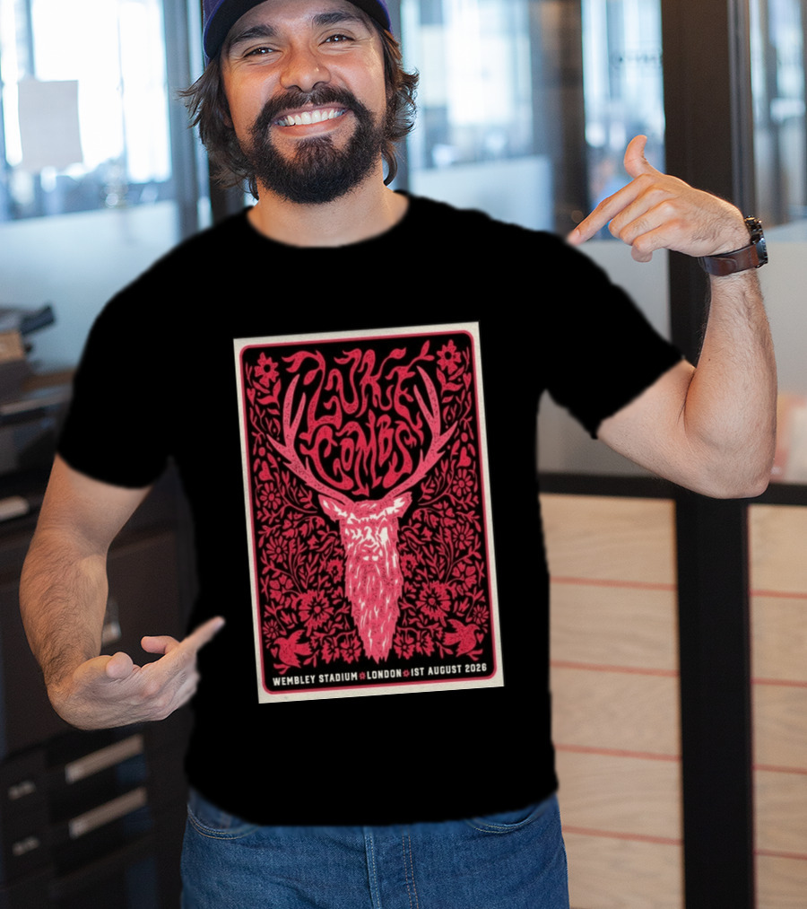 Luke Combs Wembley Stadium London 1st August 2026 Floral Antler T-Shirt
