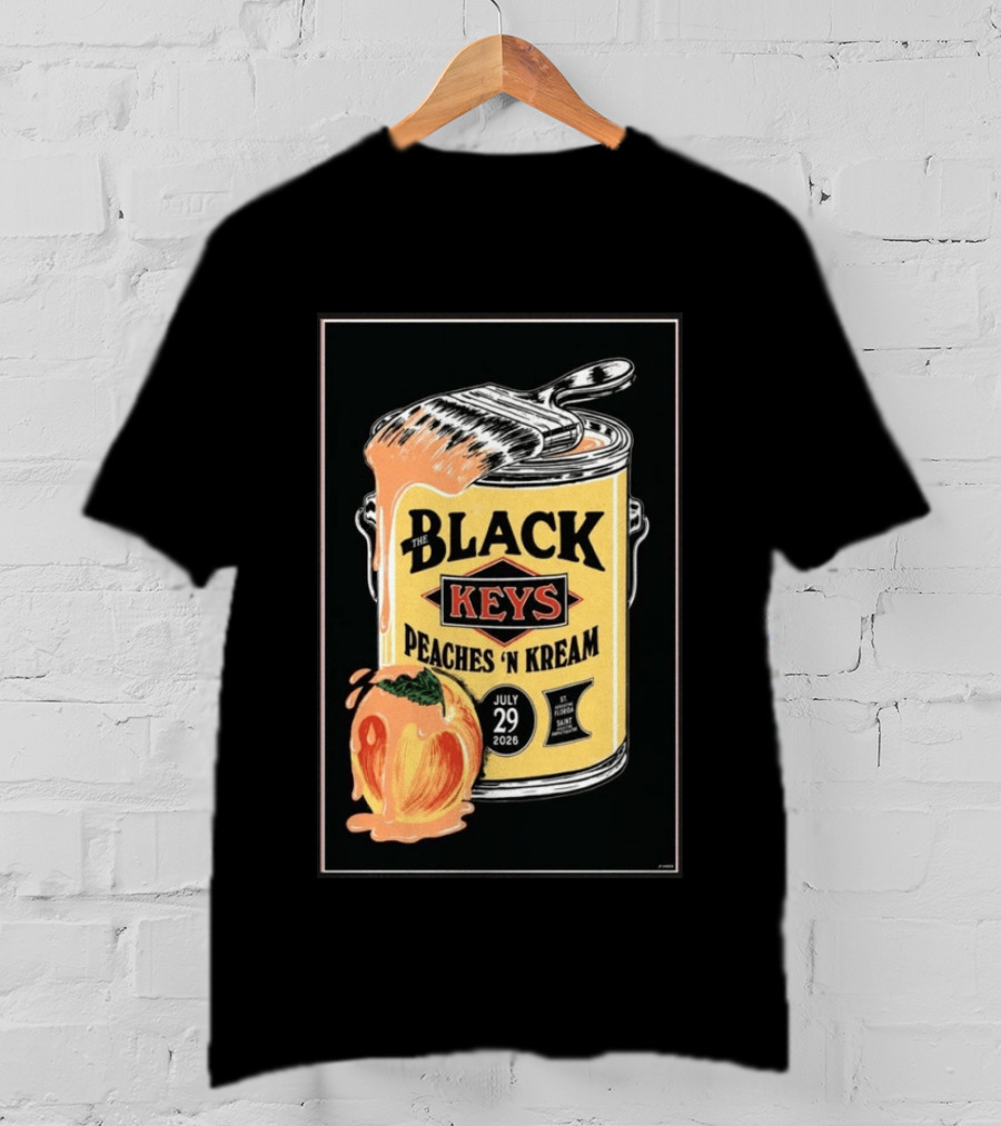 The Black Keys Peaches 'N Kream July 29 2026 St. Augustine Florida T-Shirt