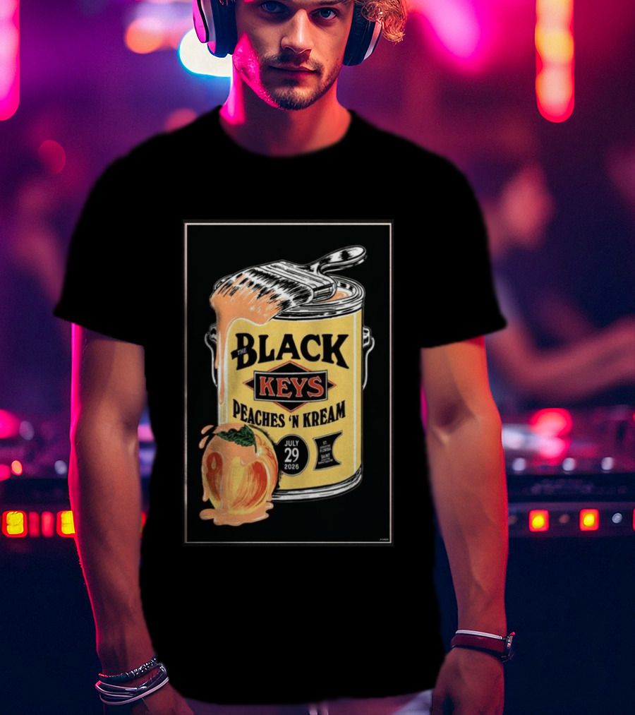 The Black Keys Peaches 'N Kream July 29 2026 St. Augustine Florida T-Shirt