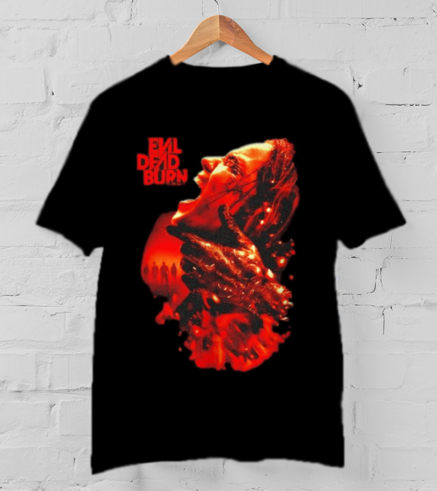 Evil Dead Burn Every Family Has Its Demons Movie Intense Fiery Horror Scene T-Shirt