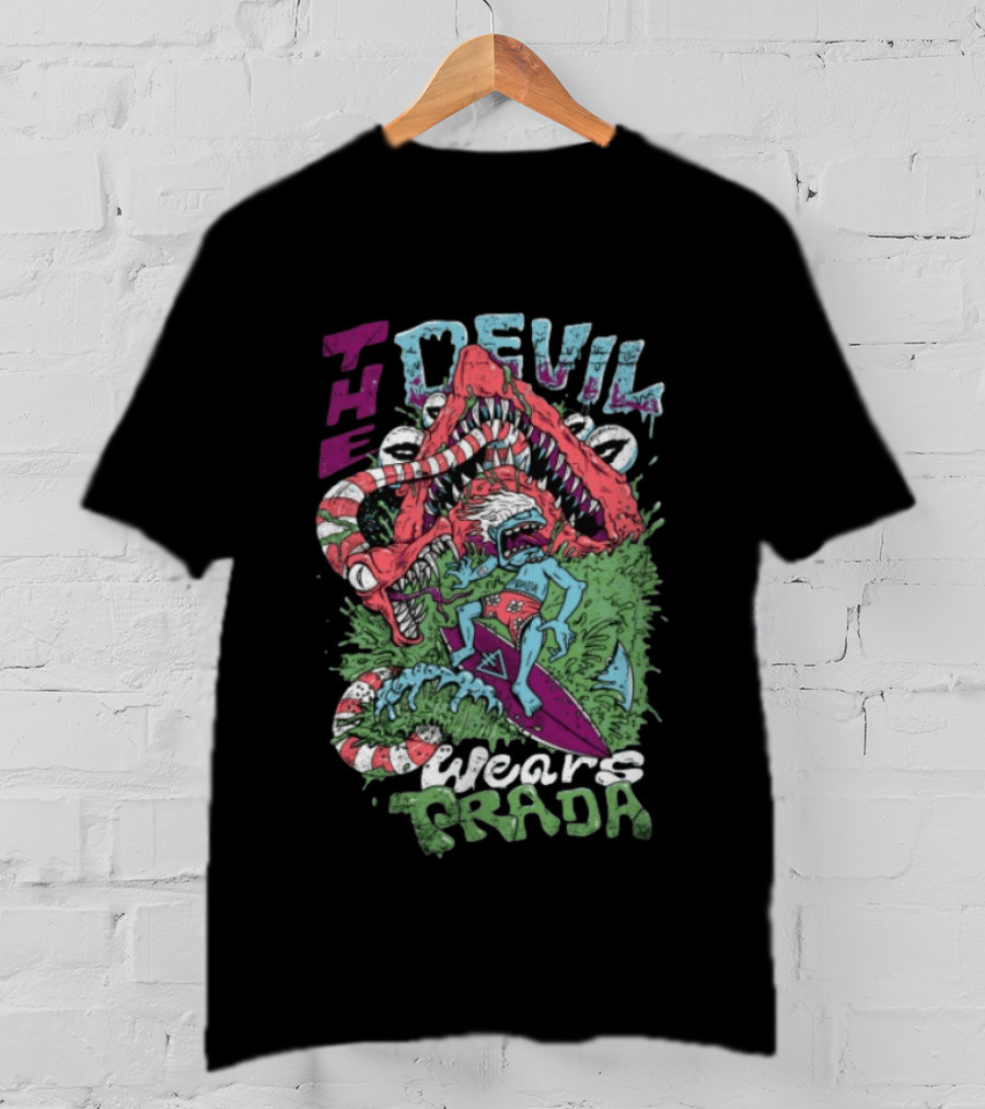 The Devil Wears Prada Surf's Up Crocodile Monster Scene T-Shirt