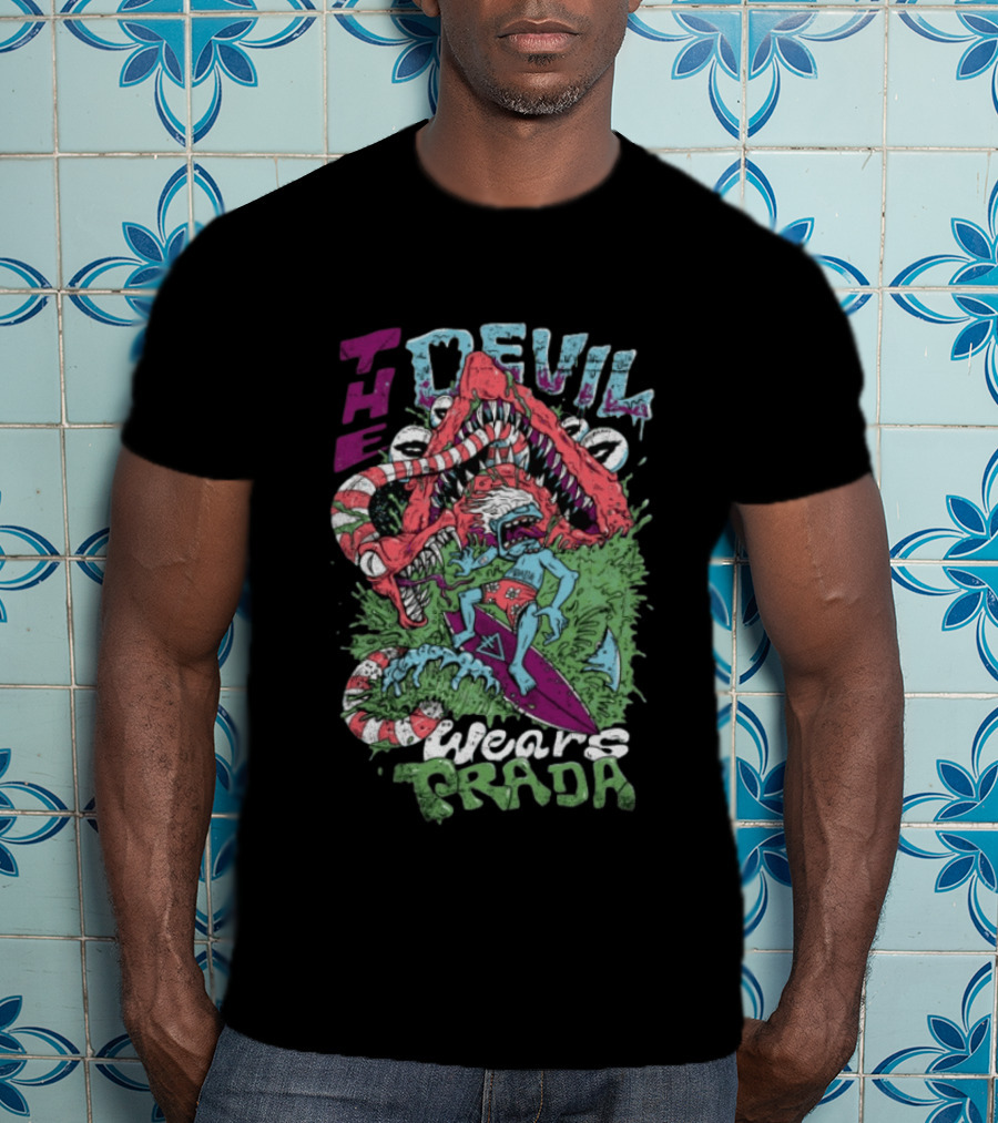 The Devil Wears Prada Surf's Up Crocodile Monster Scene T-Shirt