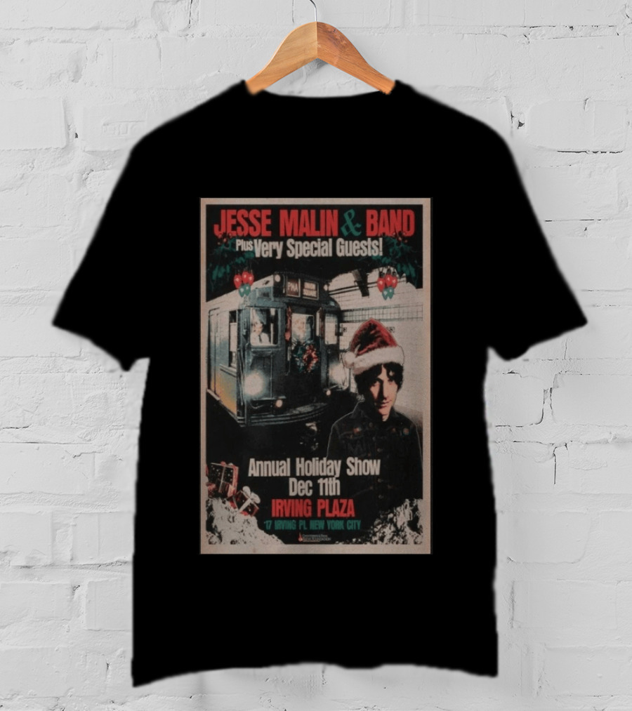 Jesse Malin & Band Special Guests Annual Holiday Show Dec 11th Irving Plaza New York City T-Shirt