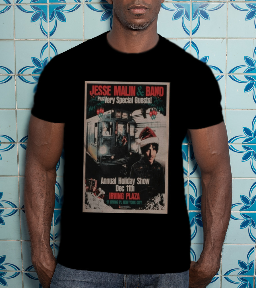 Jesse Malin & Band Special Guests Annual Holiday Show Dec 11th Irving Plaza New York City T-Shirt