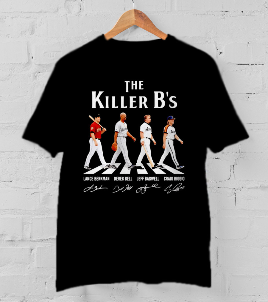 The Killer B's Lance Berkman Derek Bell Jeff Bagwell Craig Biggio Houston Astros Legends T-Shirt