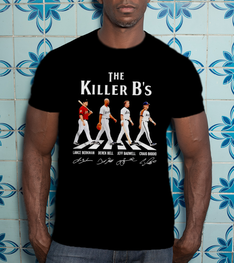The Killer B's Lance Berkman Derek Bell Jeff Bagwell Craig Biggio Houston Astros Legends T-Shirt