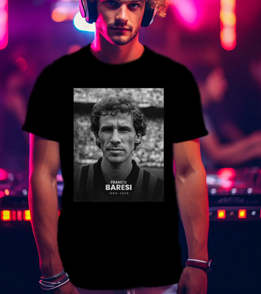 Franco Baresi 1960 2026 Football Legend T-Shirt