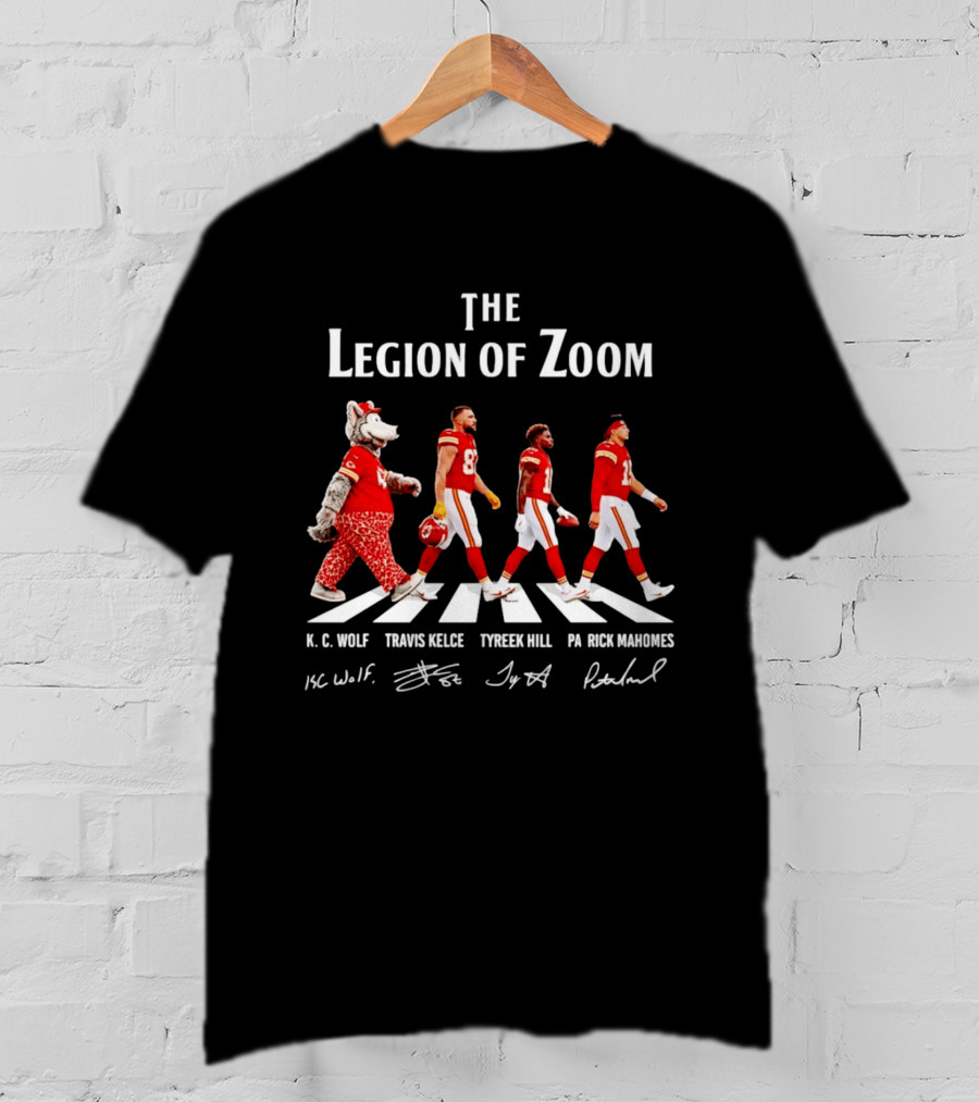 The Legion Of Zoom Kc Wolf Travis Kelce Tyreek Hill Patrick Mahomes T-Shirt