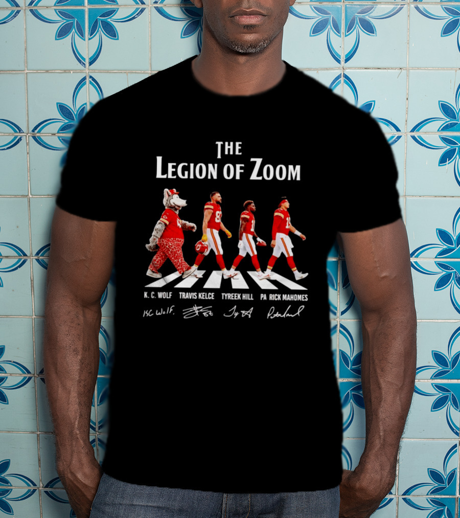The Legion Of Zoom Kc Wolf Travis Kelce Tyreek Hill Patrick Mahomes T-Shirt