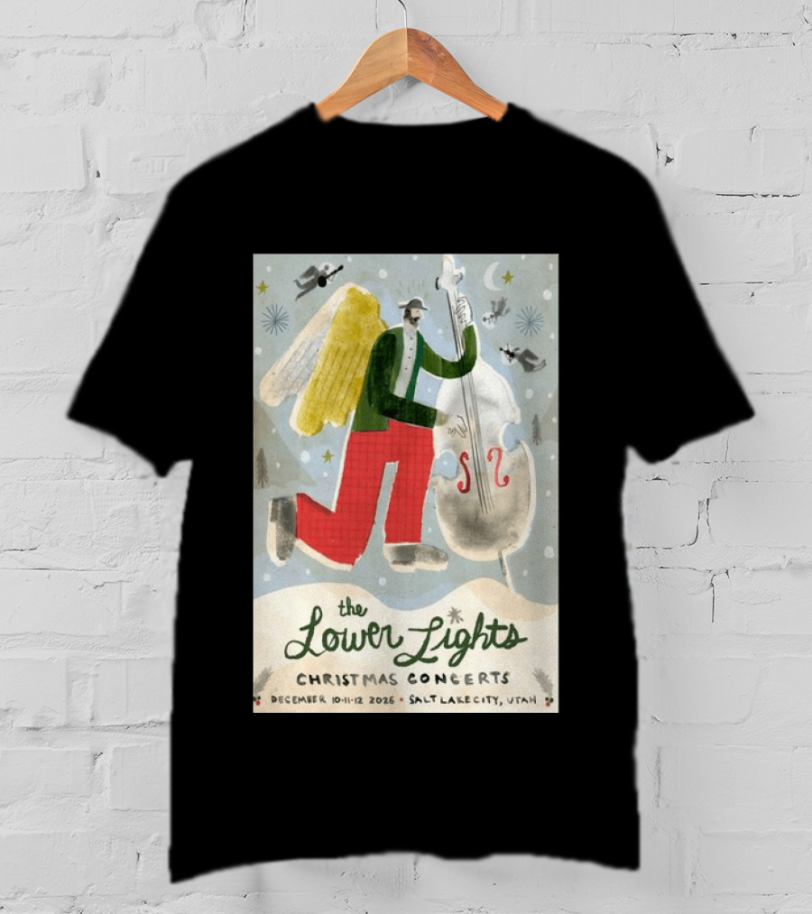 The Lower Lights Christmas Concerts December 10 11 12 2026 Salt Lake City Utah Angel T-Shirt