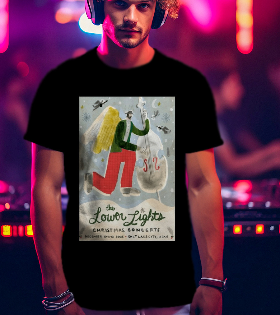 The Lower Lights Christmas Concerts December 10 11 12 2026 Salt Lake City Utah Angel T-Shirt