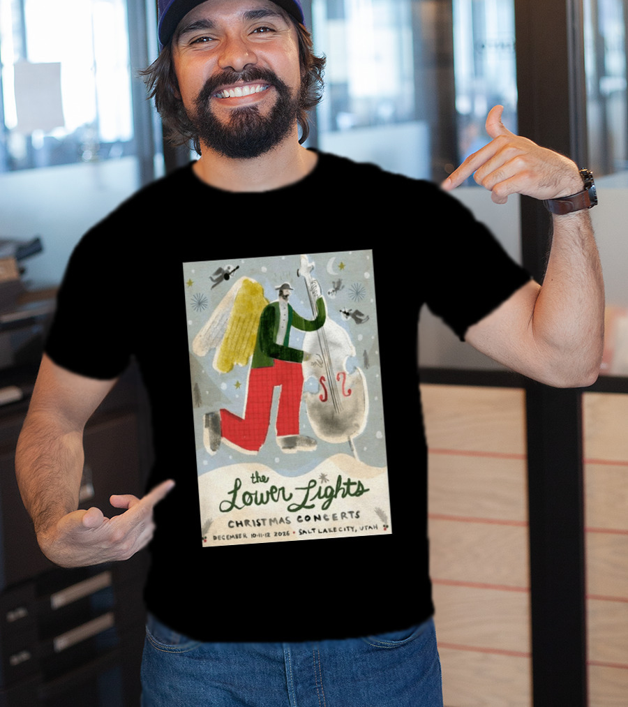 The Lower Lights Christmas Concerts December 10 11 12 2026 Salt Lake City Utah Angel T-Shirt