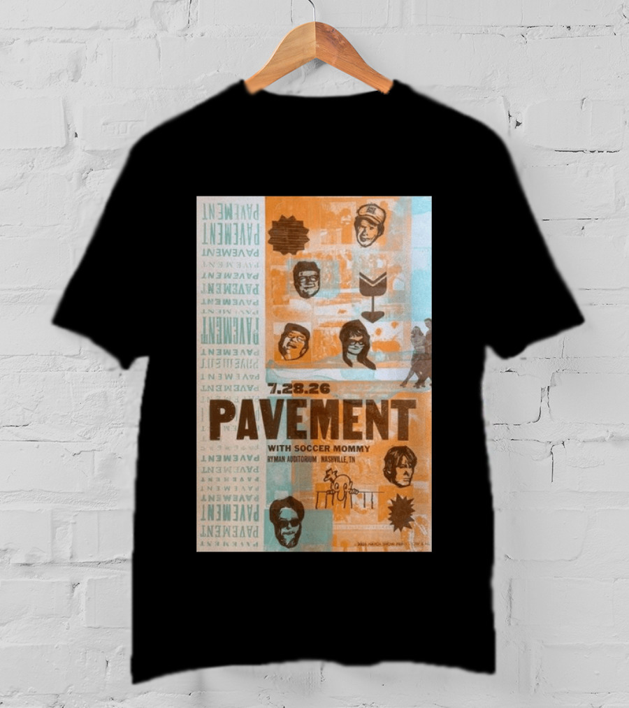 Pavement With Soccer Mommy Ryman Auditorium Nashville July 28 2026 T-Shirt
