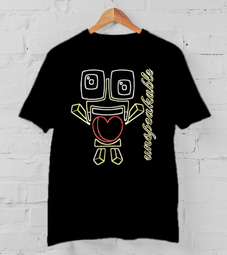 Unspeakable Neon Heart Character YouTube T-Shirt