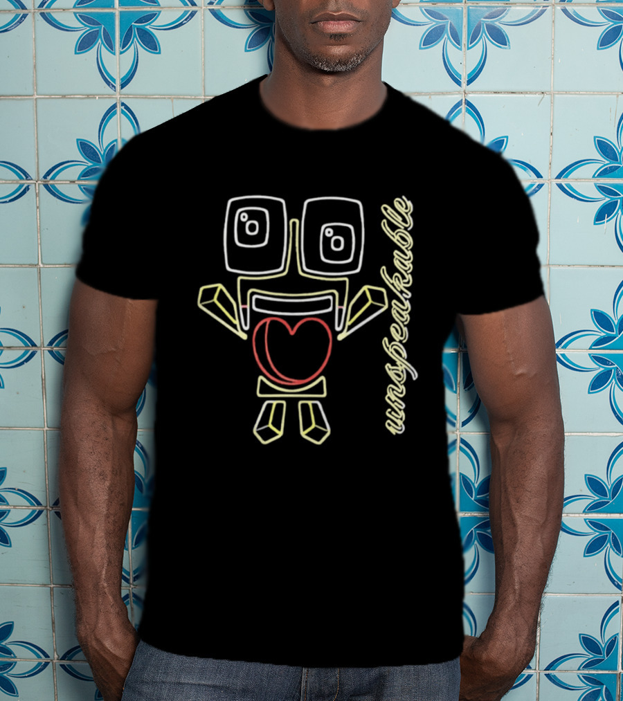 Unspeakable Neon Heart Character YouTube T-Shirt