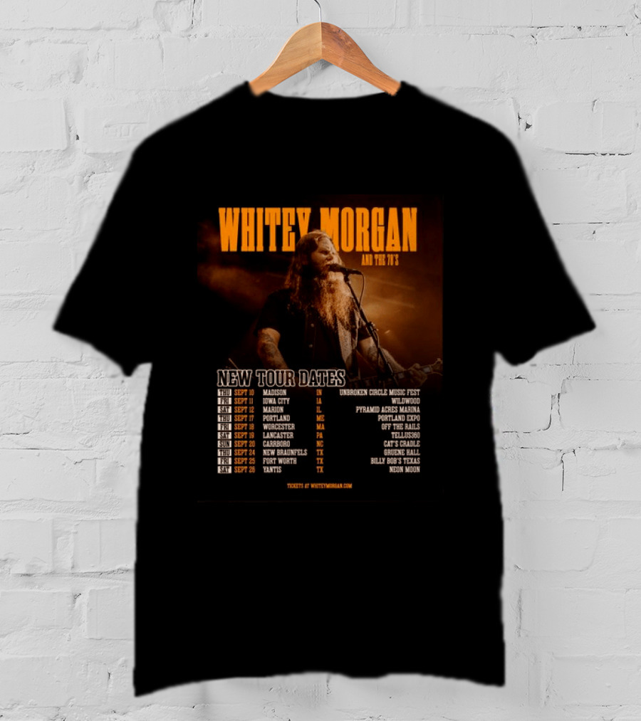 Whitey Morgan And The 78's New Tour Dates 2026 Concert Schedule T-Shirt