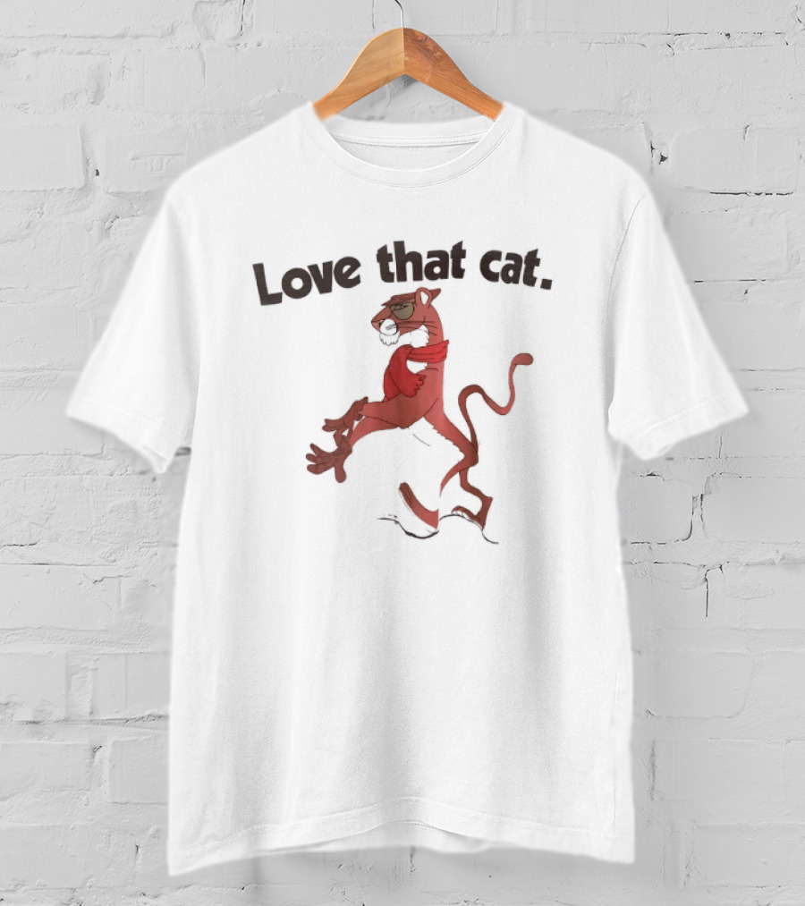 Love That Cat Cool Pink Panther T-Shirt