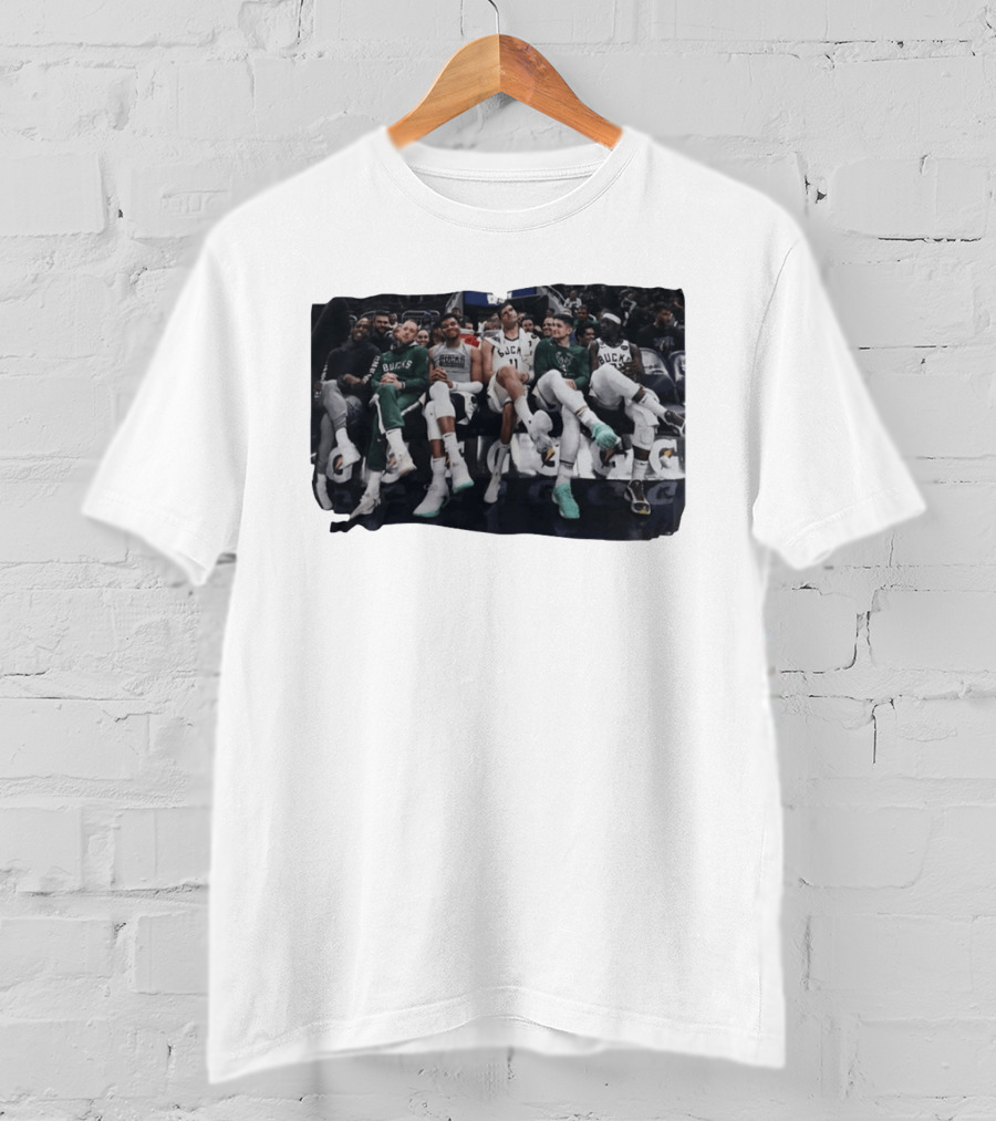 Milwaukee Bucks NBA Basketball Team Bench Players T-Shirt