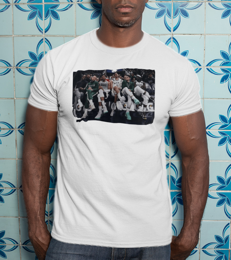 Milwaukee Bucks NBA Basketball Team Bench Players T-Shirt