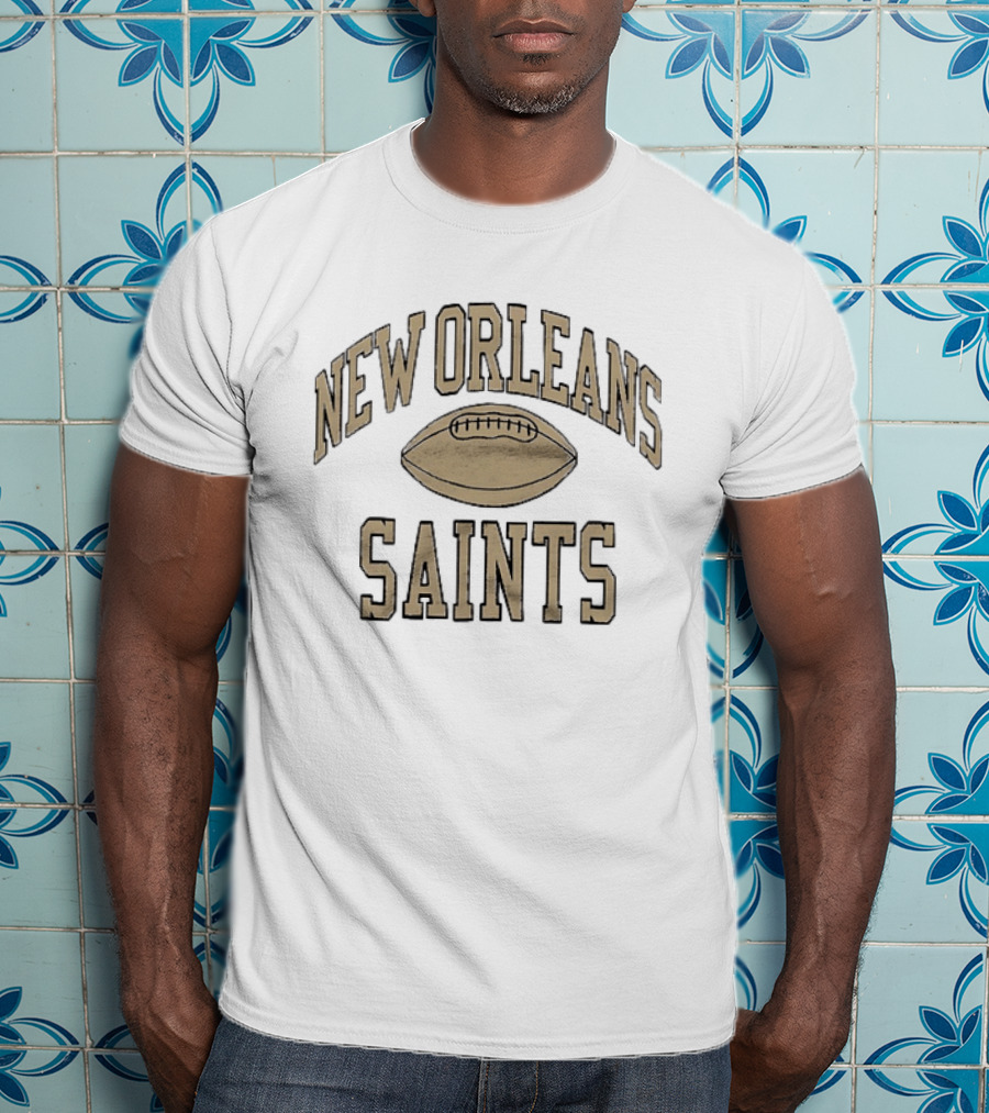 New Orleans Saints Distressed Football Team Fan T-Shirt