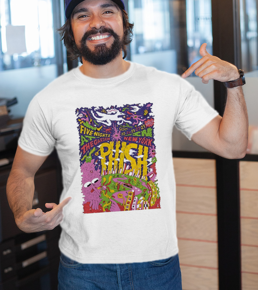Phish Five Nights At The Garden New York July 2023 Concert T-Shirt