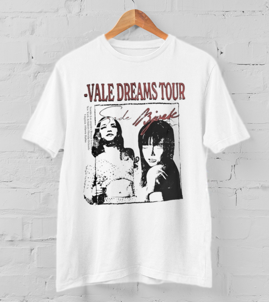 Vale Dreams Tour Sade Bjork 90s T-Shirt